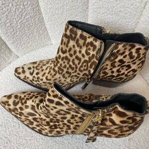 Sam Edelman Leopard Print Ankle Booties